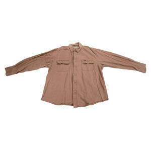 Vintage Carhartt Shirt Sz XL Brown 100% Cotton Work Gorpcore Grunge Workwear